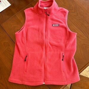 Vineyard Vines Fleece vest. Pretty watermelon color